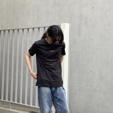新品 calven klein 2022ss organic cotton tops black M