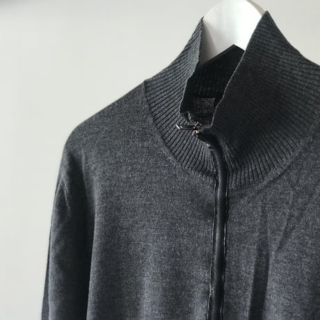 Ermenegildo Zegna harf zip knit