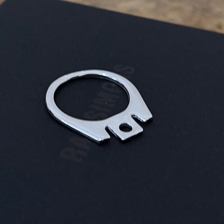 新品 rafsimons 2019ss silver ring 20号