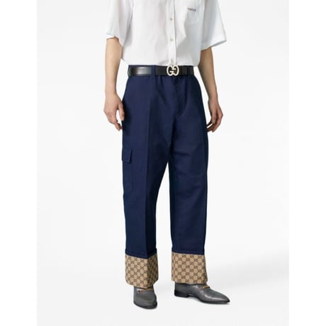 新品 gucci gg monogram denim 44