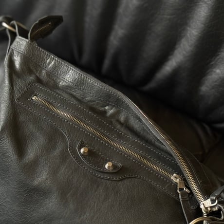 balenciaga leather shoulder bag #a