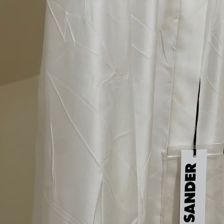 新品 2019ss jilsander silk long shirt white 36