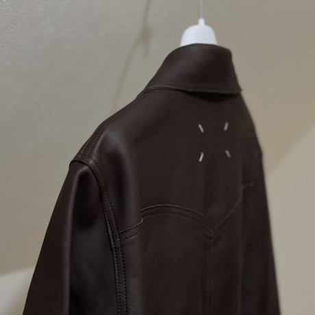 新品 maison margiela 2021aw leather jacket 46