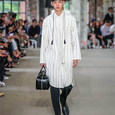 新品 jilsander 2020ss over size stripe shirt coat 42