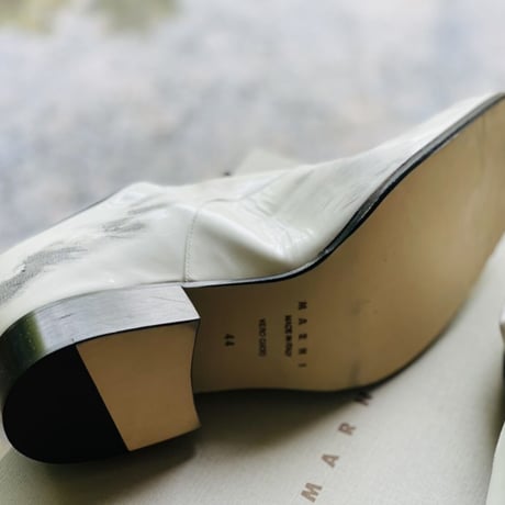 新品 marni 2020aw pointed toe leather shose