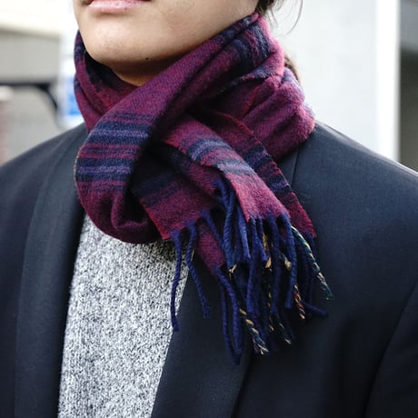 Christian Dior check muffler