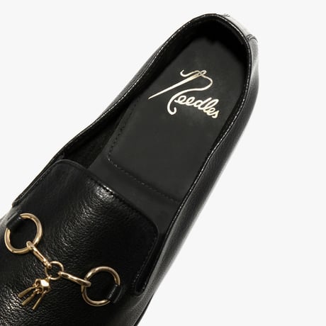 新品 needles 2023ss leather tassel loafer black
