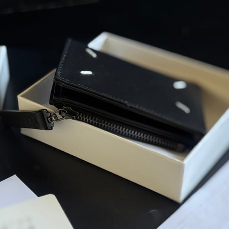 【新品 BOX付】maison margiela leather wallet