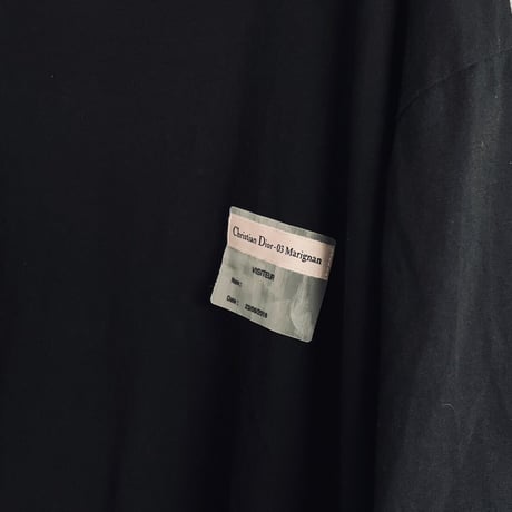 DIOR visitor logo tops black M
