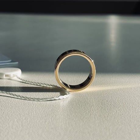 新品 mm6 maison margiela 2021aw gold logo ring 14号
