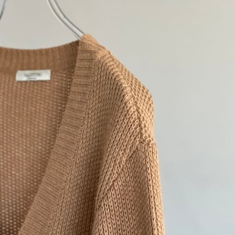 valentino camel hair cardigan