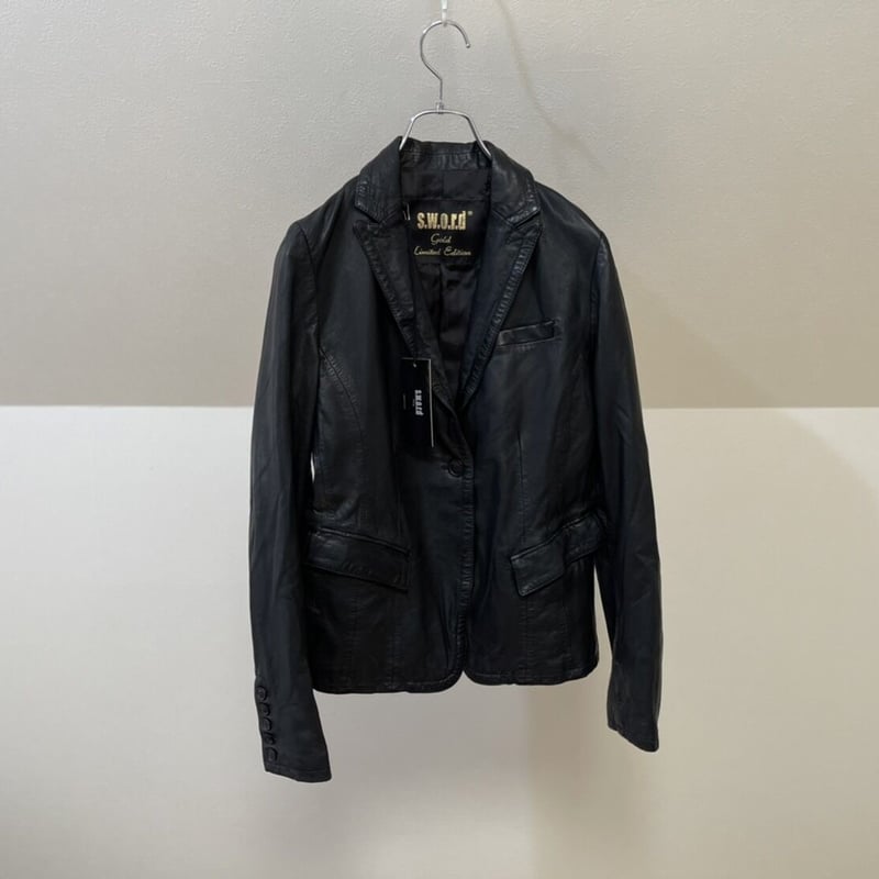 新品 S.W.O.R.D made in Italy leather jacket 44 |