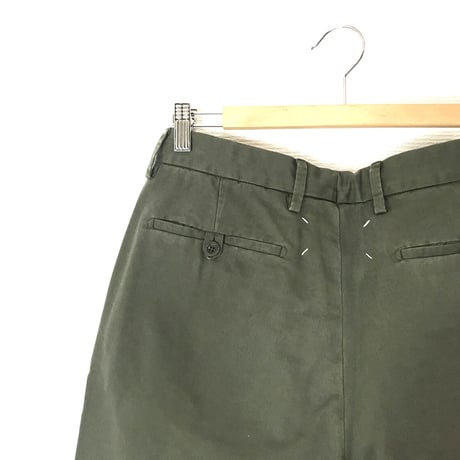 新品 maison margiela 2019ss gabardine  trousers khaki 50