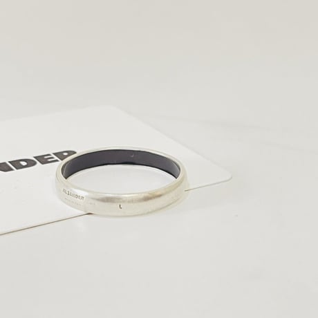 新品 jilsander 2022ss silver logo ring 27号