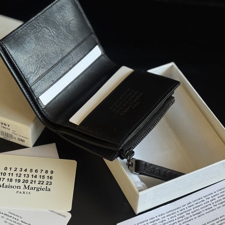 【新品 BOX付】maison margiela leather wallet