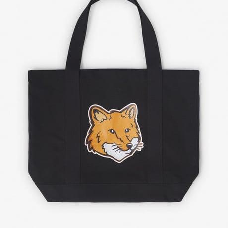 新品 maison kitsune 2025 fox head tote bag