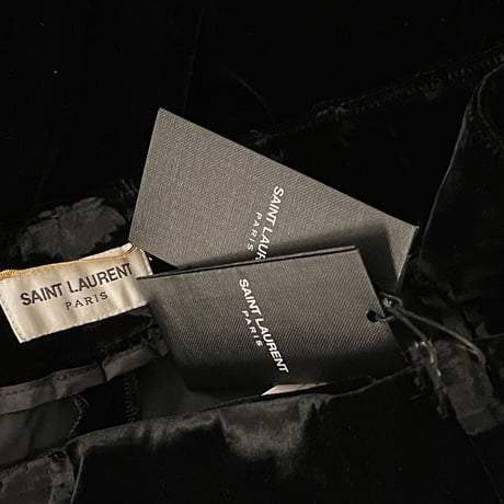 新品 saint laurent paris 2020aw velour trousers 38