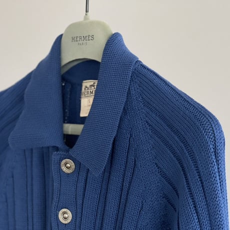 hermes blue knit L