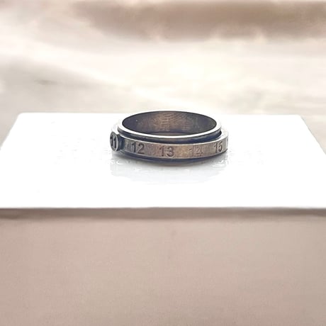 新品 maison margiela 2020aw "slim double" number ring 20号