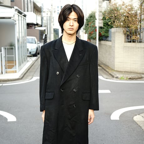 vintage cashmere double Chesterfield coat