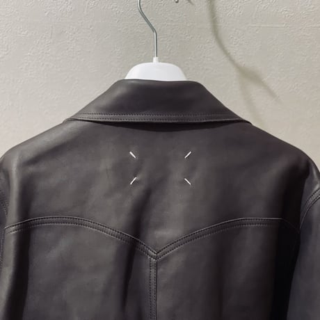 新品 maison margiela 2021aw leather jacket 46