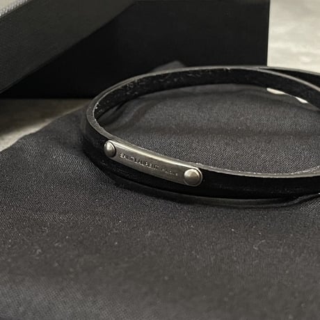 新品 saintlaurent 2022ss leather bracelet