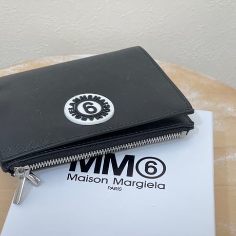 新品 2020ss mm6 maison margiela saffiano wallet