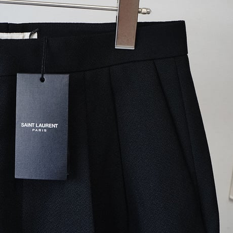 新品 saint laurent paris 2018ss tack trousers black #1
