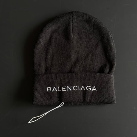 新品 balenciaga logo knit cap