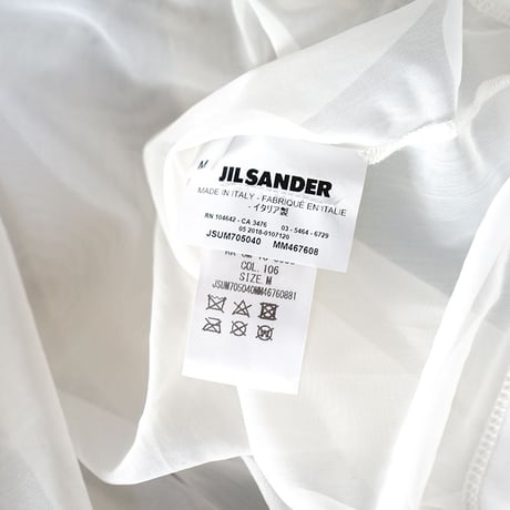jilsander 18ss over size see through tops