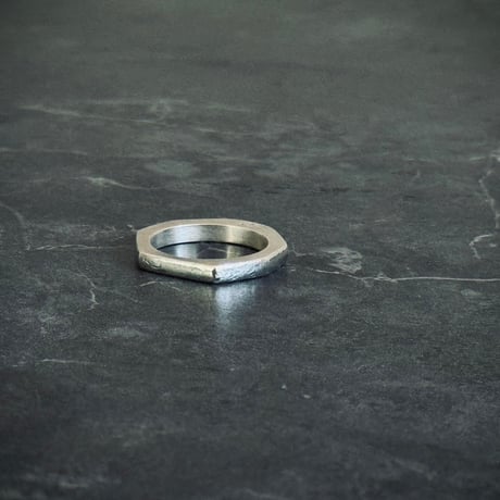 gucci silver925 hexagon ring 13号