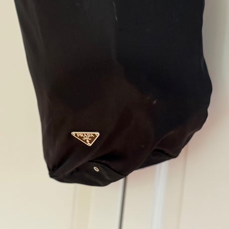 prada nylon logo one shoulder bag