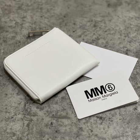 新品 mm6 maison margiela 2021ss half zip wallet