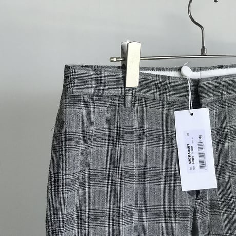 新品 maison margiela check trousers