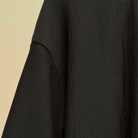 factory sample pleats oversize tops black