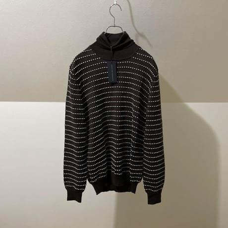 新品 alessandro dellacqua 2021aw cashmere wool design knit brown