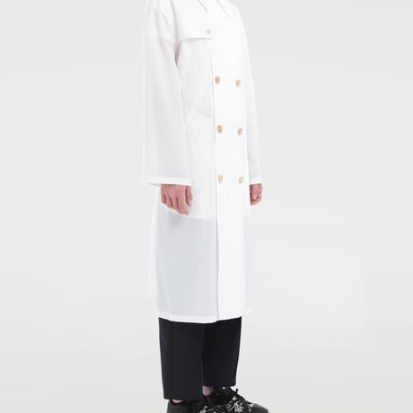 新品 maison margiela 2020ss outline recycled nylon trench 48