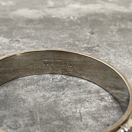 新品 alexander mcqueen 2021ss silver bangle
