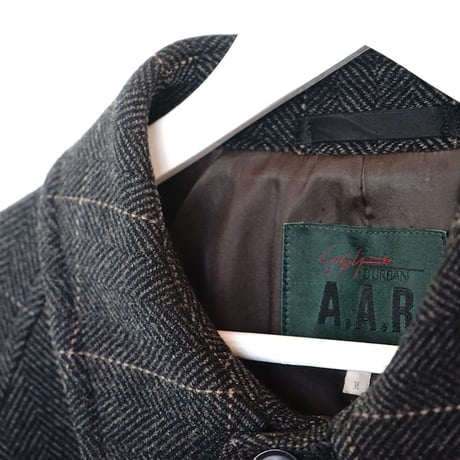 yohji yamamoto AAR check coat