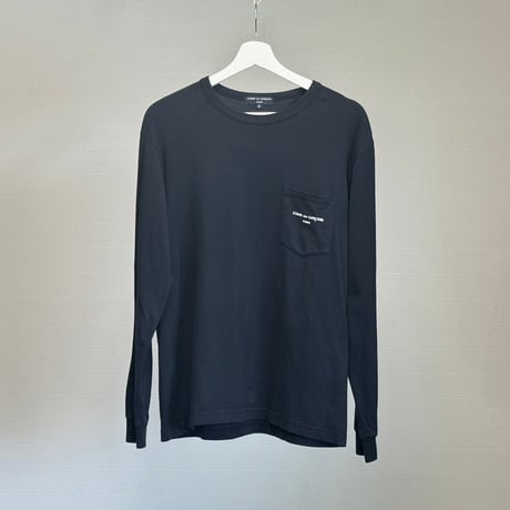 comme des garcons homme logo tops