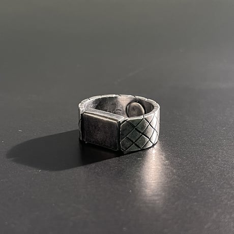 bottega veneta 2020ss silver ring 19号