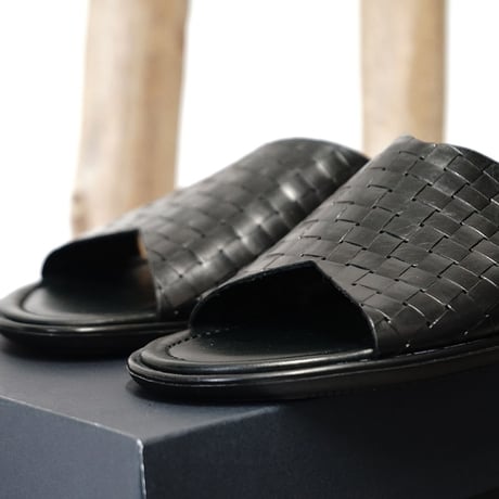 新品 Made in Italy DUCAL intrecciato leather sandals 42