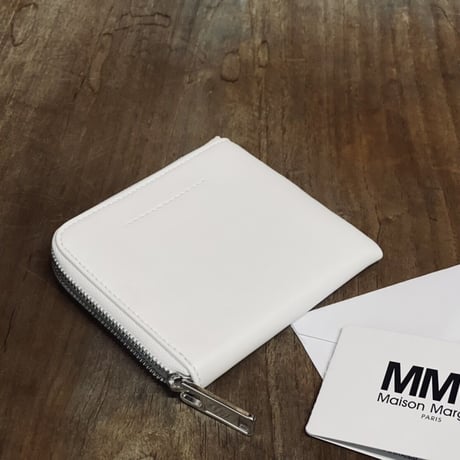新品 mm6 maison margiela 2021ss fake leather wallet