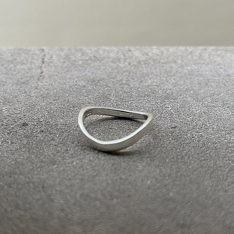 atelier sample silver925 ring"curve" 17号