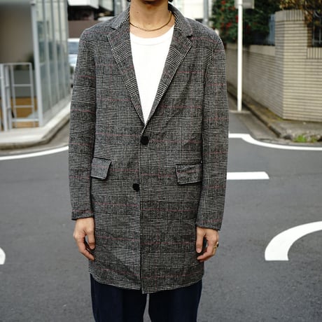 vintage  glen check  Chesterfield coat