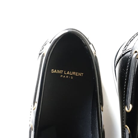 新品 saint laurent leather shose 42