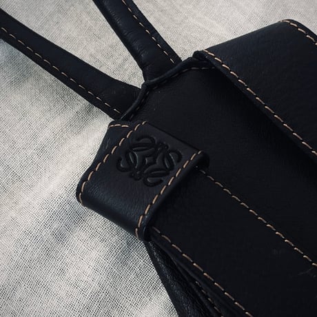 loewe leather bag "anton" black