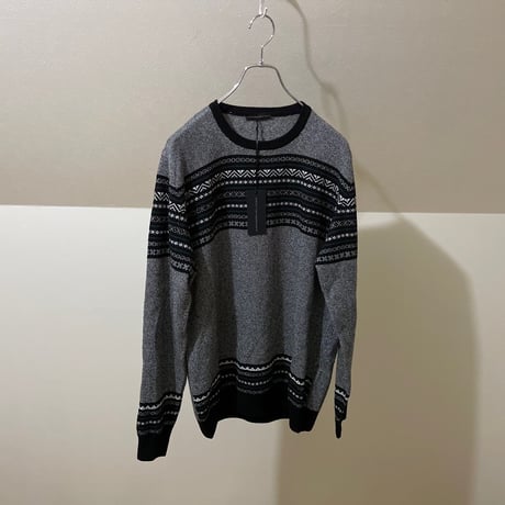 新品 alessandro dell acqua 2020aw fair isle cashmere wool knit