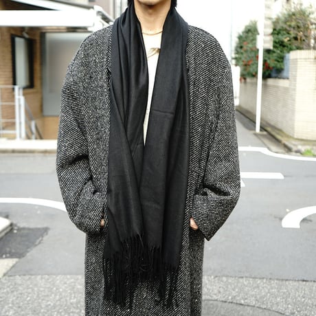 新品 sample "超大判"cashmere muffler  C