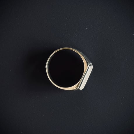 【price down】factory sample silver 925 square signet ring